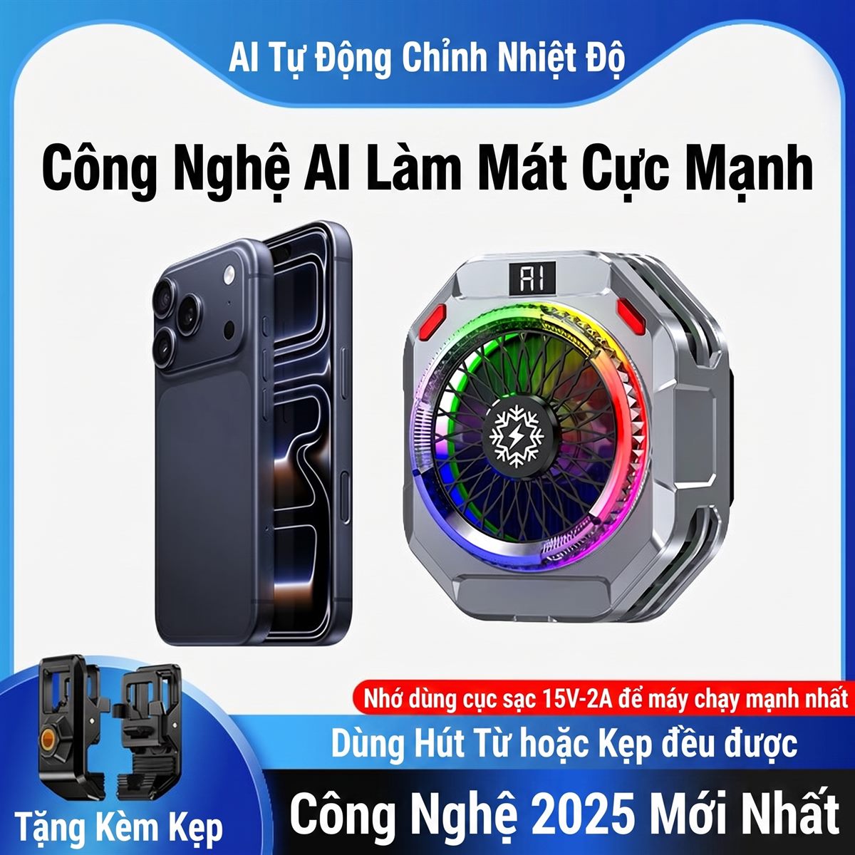 Công nghệ AI làm mát cực mạnh, tặng kèm kẹp